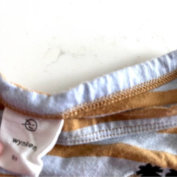 Wynken organic cotton unisex striped T-shirt size 12 - Picture 3 of 6